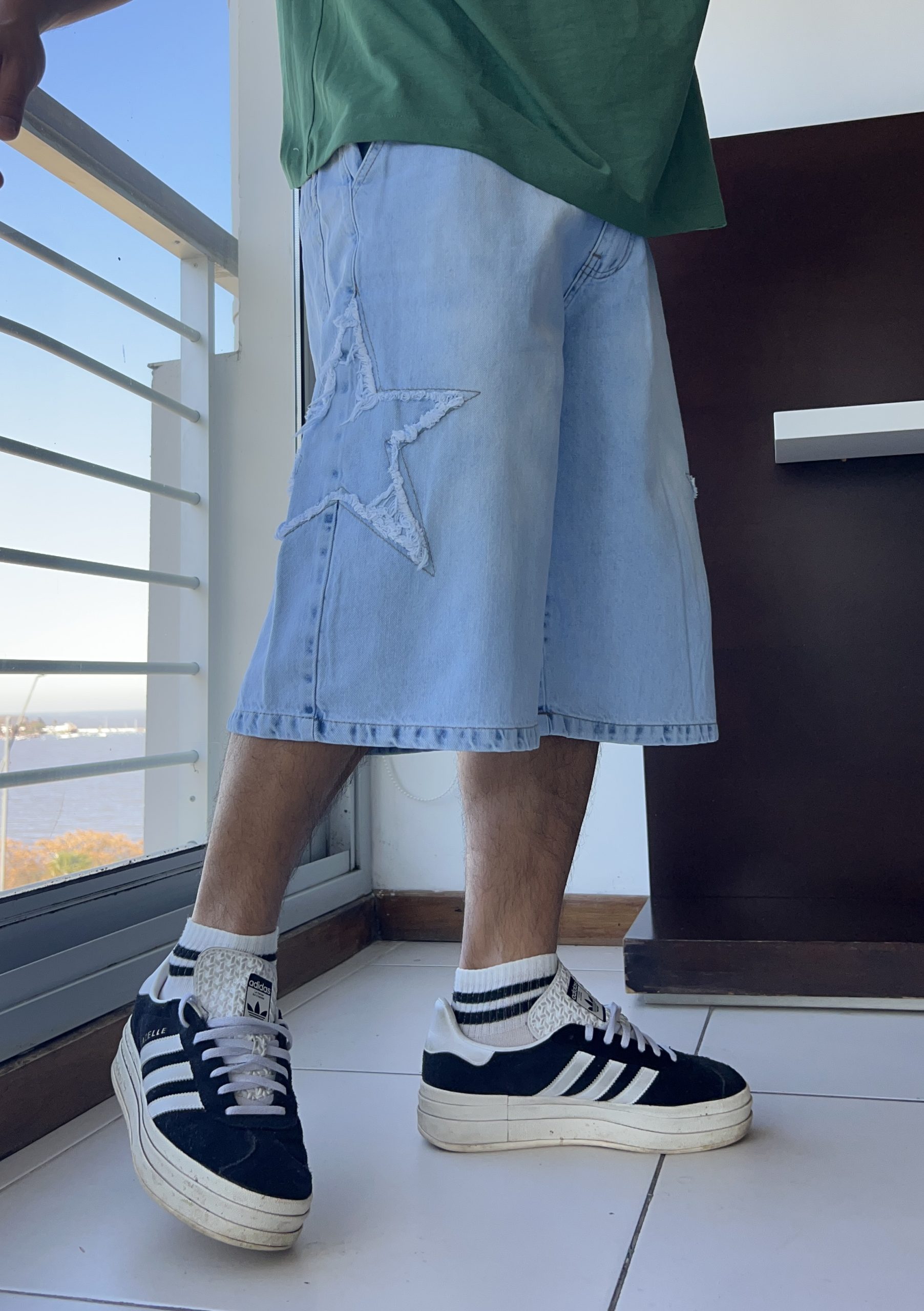 Bermuda baggy Star blue